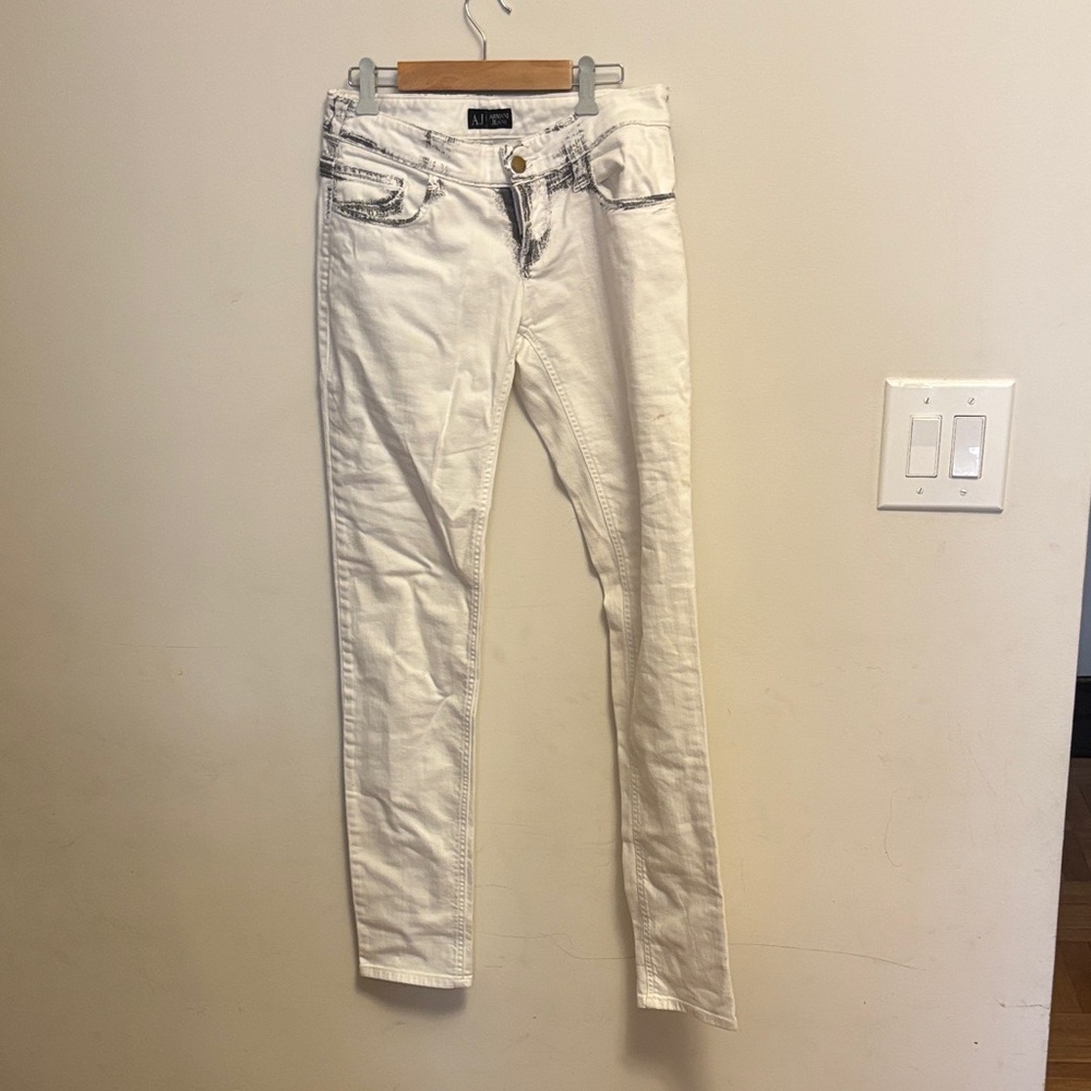 Armani Jeans White Skinny Women's Jeans